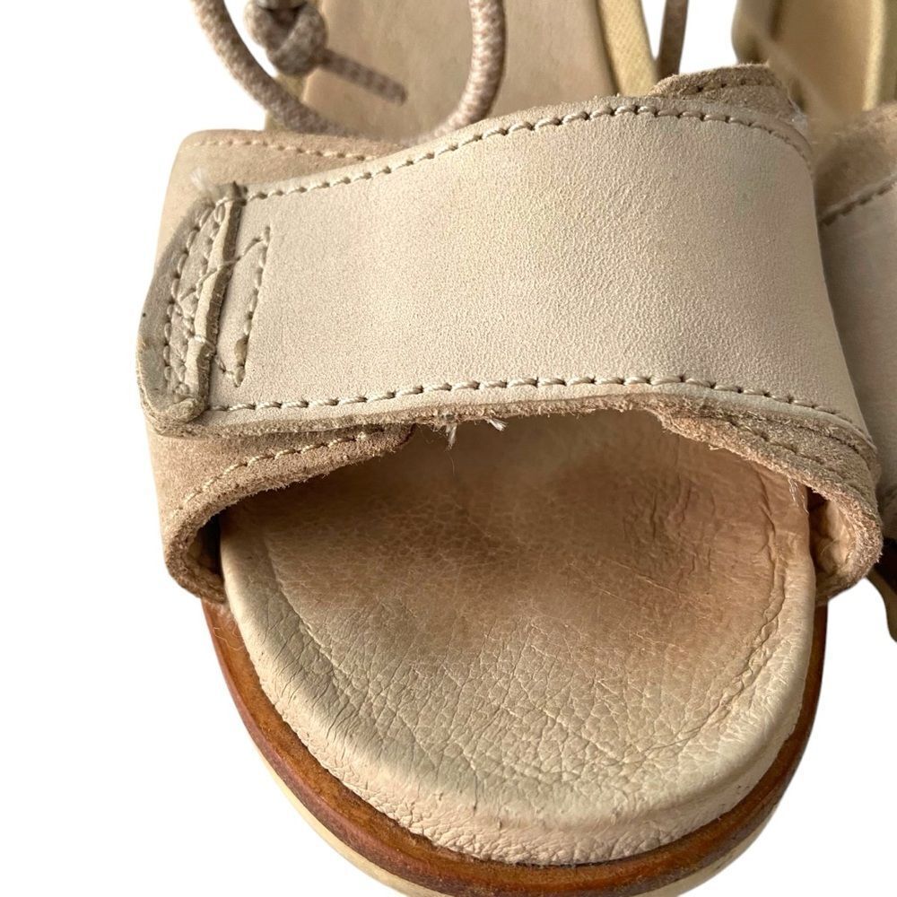 Sorel Joanie Wedge Sandal Ankle Lace with Velcro Strap in Size 8 - Picture 4 of 16